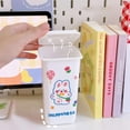 thumbnail image 2 of Mini Trash Can with Lid Swing Top Small Trash Can Pen Holder for Car Bedroom Office Desktop  White, 2 of 7