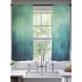 thumbnail image 2 of Teal Green Starry Night Sheer Curtains 72 Inch Length 2 Panels Set, Modern Vintage Scenery Voile Window Treatment Rod Pocket Curtains Sheers Drapes for Bedroom/Living Room/Kitchen 52"x72"x2, 2 of 7