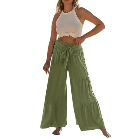 

Maternity Pants for Women Business Casual Dress Pants for Women Business Casual Size 22 Women Summer High Waisted Cotton Linen Flare Palazzo Pants Beach Pant Long Bell Bottom Trousers Slack Pants