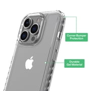onn Protective Gel Phone Case for iPhone 14 Pro Max - Clear
