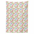 thumbnail image 2 of Dessert Tablecloth, Pastel Macaron Watercolor Pattern Pistachio Raspberry Pumpkin Cinnamon Blackberry, Rectangle Satin Table Cover for Dining Room and Kitchen, 60" X 90", Multicolor, by Ambesonne, 2 of 2