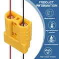 thumbnail image 4 of Uxcell 2Set Battery Power Connector,50A 6/8/10/12AWG Wire Harness Plug Kit, Yellow, 4 of 6