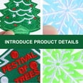 thumbnail image 7 of LOLIPPYY 40 Pieces Mixed Christmas Iron-On Embroidered Snowflake Patches for Clothing and Accessories, 7 of 7