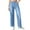 Light Blue, variant on Hfnxid Wide Leg Jeans for Women High Waist Lounge Jeans Stretchy Straight Leg Denim Pants Summer Trendy Loose Fit Casual Trousers Gray M