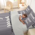 thumbnail image 4 of Feelyou Rustic Home Sweet Bedding Comforter Set for Adults Men Women, Arrow Quote King Bedding Sets, Gray, Grey Reversible, 7 Pieces, 4 of 7