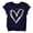 Dark Blue, variant on YunPes Cute Heart Print Shirt Casual Loose Fit Short Sleeve Summer Streetwear Sports Top Valentine's Day Basic Toddler Undershirt