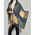 thumbnail image 3 of ZhangBaoLin Women's Tassel Shawls Wraps Warm Winter Open Front Poncho Cape Oversized Cardigan Sweater Coat, 3 of 4