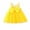 Yellow, variant on Toddler Kids Tutus Dress, Girls Bowknot Flower Tulles Princess Birthday Party Pageant Dresses Child Dress with Bow Blue 12M
