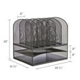 thumbnail image 5 of Safco Onyx Desk Organizer 2 Horizontal 6 Upright Sections Blue 3255BU, 5 of 5