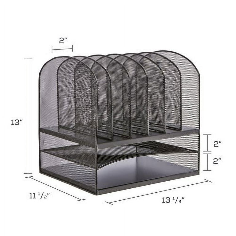 Onyx Desk Organizer w/Two Horizontal and Six Upright Sections,Letter Size, 13.25 x 11.5 x 13, Wine,Ships in 1-3 Business Days Onyx Desk Organizer w/Two Horizontal and Six Upright Sections,Letter Size, 13.25 x 11.5 x 13, Wine,Ships in 1-3 Business Days