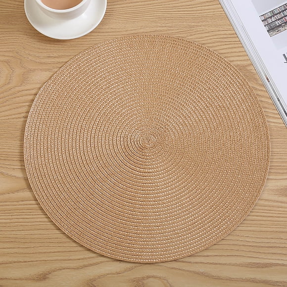 Napperon Rond Décoratif Isolant pour Cuisine Occidentale – Matériau PP 4 Couches Protectrices Élégantes pour Bureau