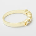 thumbnail image 4 of LBG British Made 18k Yellow Gold Cultured Pearl Womens Eternity Ring - 33 size options - Sizes 4 to 12 Available, 4 of 5