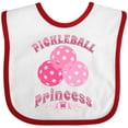 thumbnail image 3 of Inktastic Pickleball Princess Cute Girls Baby Bib, 3 of 4