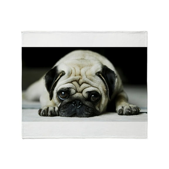 CafePress - Pug Puppy Throw Blanket - Soft Fleece Throw Blanket, 50"x60" for All Ages