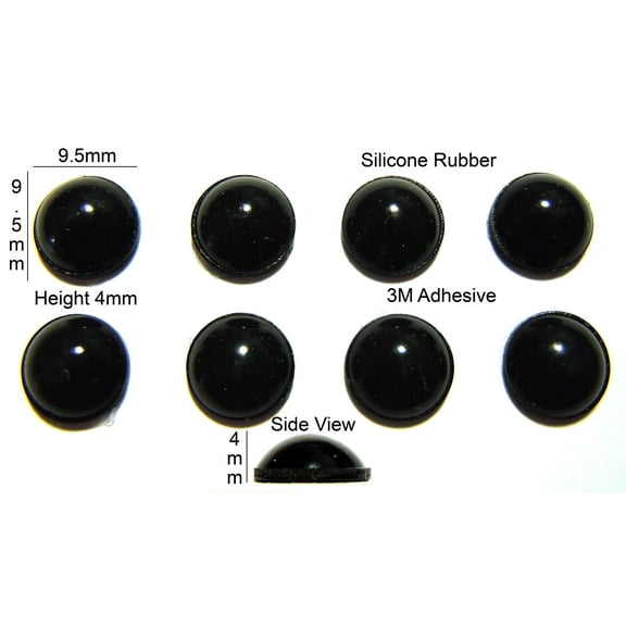 VATH Self Adhesive Silicone Rubber Feet 9.5mm(L) x 4mm(H) 8pcs [RB119]