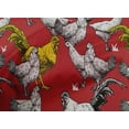 thumbnail image 5 of oneOone Cotton Cambric Red Fabric Rooster Cock Craft Projects Decor Fabric Printed By The Yard 42 Inch Wide-22, 5 of 6
