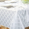 thumbnail image 2 of Lenox Laurel Leaf Oblong Tablecloth, White, 70x86", 2 of 3