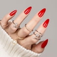 thumbnail image 3 of Set de 30 unidades de gel de almendras rojas CloudTrip de Press On Nails, 3 of 4