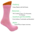 thumbnail image 7 of Ultra-Soft Women's Combed Cotton Crew Socks - 6 Pairs Colorful Printed Everyday Socks (Fits Shoe Size 5-10), 7 of 7