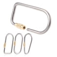 thumbnail image 3 of Screw Lock Climbing Gear Carabiner for Titanium Alloy Quick Links Safety Snap Hook Chain Connecting Ring Carabiner Chain, 3 of 11