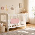 thumbnail image 5 of Student Storage Organizer | Hanging Diaper Caddy | Diaper Storage Organizer for Nursery Crib Stroller, Light Pink Fabric Organizer, 5 of 6