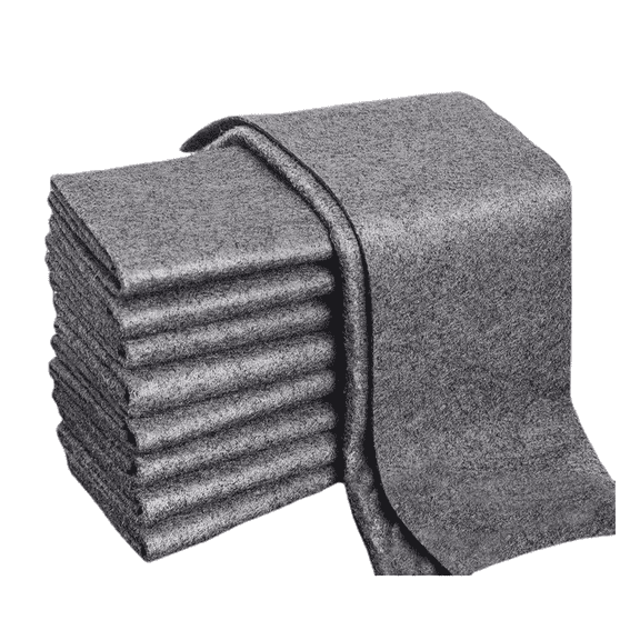 AUQ 10Pcs Nano Sparkle Cloth Car Scratch Remover Strong Cleaning Ability Nano Sparkle Cloth Restores Vibrant Colors Car Scuff Removal,Black