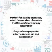 Great Value Mini Cupcake Liners, White, 100 Count