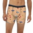 thumbnail image 2 of Men'S Boxer Briefs, Butterflies Flowers Ladybugs Soft And Breathable Mens Underwear Boxer Briefs With Widen Waist, 2 of 2