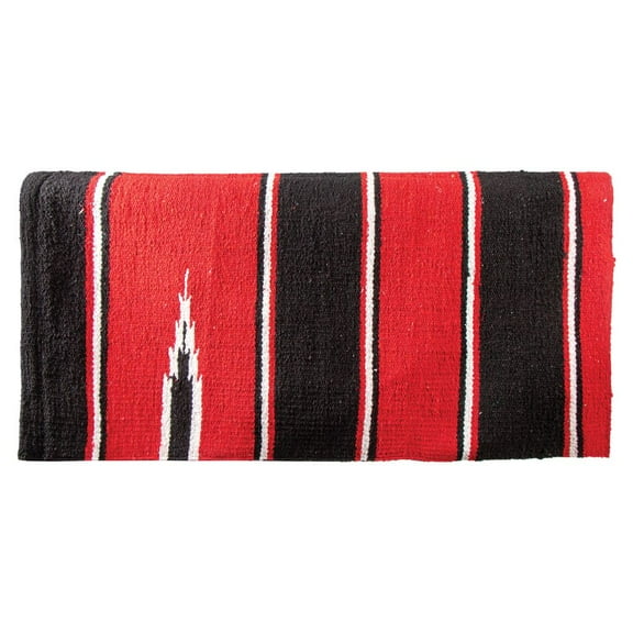 Dura-Tech Western Navajo Horse Saddle Blanket | Size 32x34 | Color Red/Black