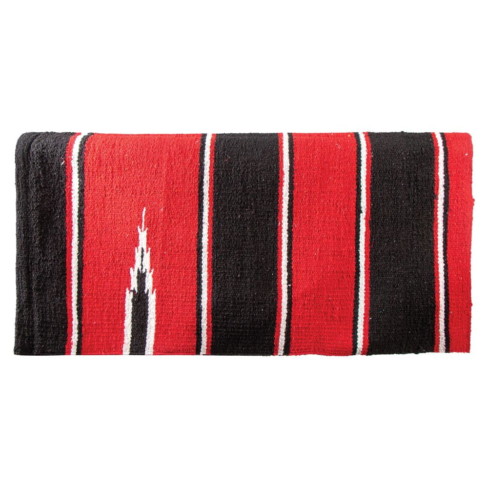 Dura-Tech Western Navajo Horse Saddle Blanket | Size 32x34 | Color Red/Black