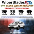 thumbnail image 2 of 2018 Honda CR-V Beam Wiper Blades Wipers w/1yr Warranty (Set of 2), 2 of 5