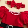 thumbnail image 6 of FDDMis Blue Christmas Dress Girls Long Sleeve Wedding Guest Dress Flower Girl Dresses 6-12 Month Girl Clothes Toddler Boy Outfit Christmas Outfit, Red 18-24 Months, 6 of 6