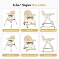 thumbnail image 3 of Silla Alta para Bebé FAHKNS 6 en 1 Portátil Plegable y Ajustable, 3 of 7