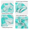 thumbnail image 3 of Dailycode Small Short Sleeve Button Down Shirts Turquoise White Gingham Casual Shirt 3-10 Years, 3 of 9