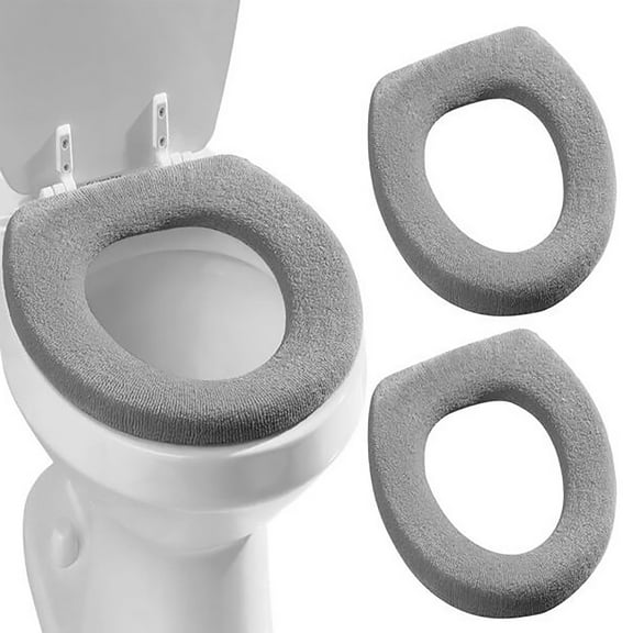 Ctnporpo Household Large Seat Toilet Cover Warm Large Thickened Knitted Maternal Toilet Cover Toilet Mat Toilet Seat Cover
