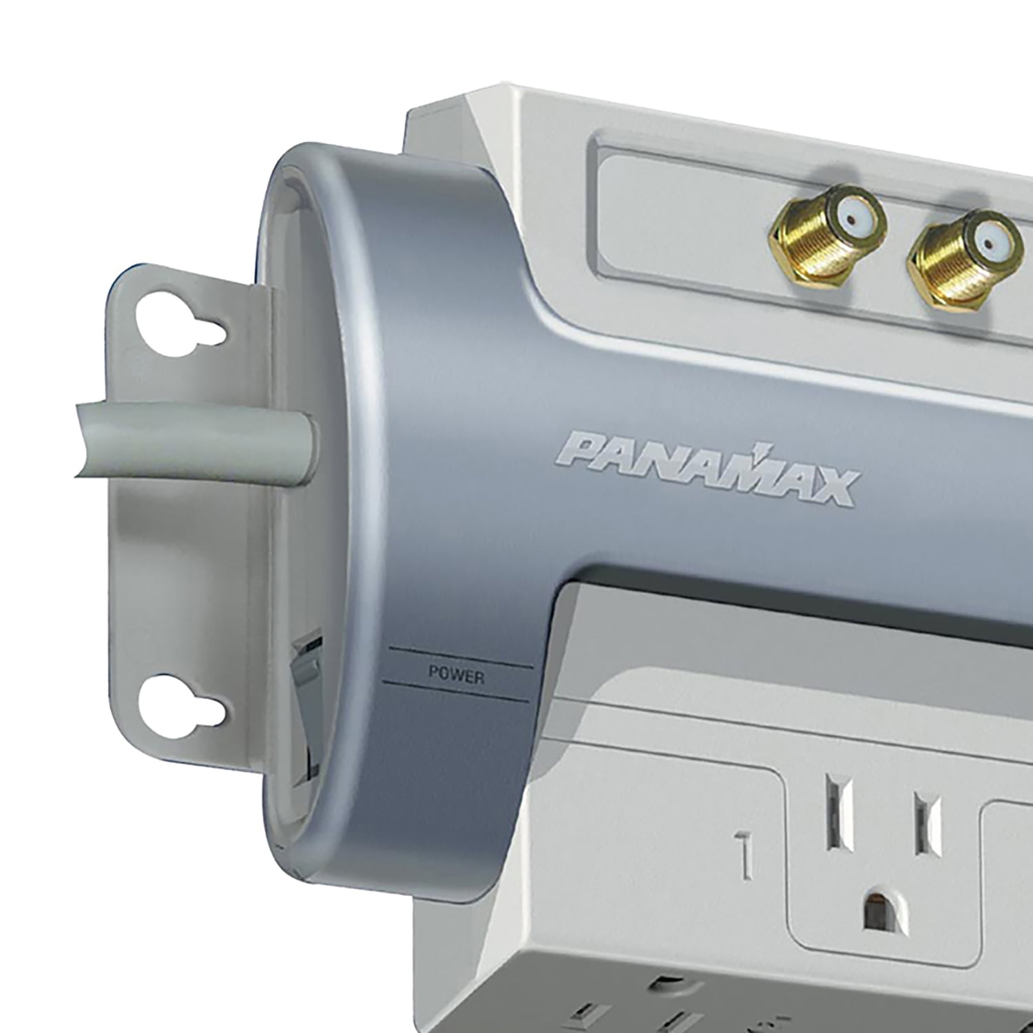 Panamax M8-AV Power Conditioner and Surge Protector, 8 Outlets with Telephone and Coax, 6-Ft. Cord, Gray