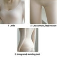 thumbnail image 4 of 1 set of average size lace edge Slimming thermal underwear thin section Slimming beauty body cotton fall clothes and pants set - pink, 4 of 5