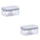 thumbnail image 1 of Advancent Soporte de espuma para baño, escurridor de ropa, caja contenedora con tapa, accesorios de limpieza de ropa para baño, viajes al aire libre gris 2piezas Advancent CBP192596, 1 of 1