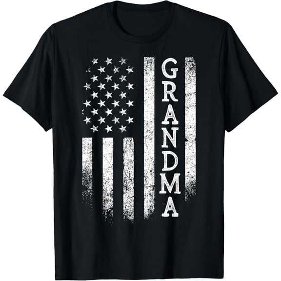 Grandma American Flag Patriotic Mother's Day T-Shirt