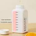 thumbnail image 4 of Scale Mark Bottle 800/1000ml Plastic Dispensing Bottle with Threaded Mouth Scale Mark Liquid Dispensing Bottle for Milk Juice Drinks for Fresh-keeping, 4 of 8
