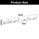 thumbnail image 5 of Perchero de pared blanco elegante, ganchos para abrigos resistentes de aluminio macizo, material inoxidable para montaje en pared, fácil de instalar con todos los herrajes necesarios incluidos para, 5 of 5