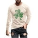 thumbnail image 2 of Blusas y camisas de manga larga y cuello redondo para hombre, camisetas casuales con estampado de moda y cuello redondo, blusas de licra de manga corta para hombre., 2 of 5