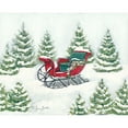 thumbnail image 3 of Baker, Sara 18x15 Black Modern Framed Museum Art Print Titled - Tree Farm Sleigh, 3 of 5