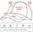 thumbnail image 2 of Baseball Cap Big Sky Montana Retro Mountain Denim Hats Trucker Hats Dad Cap, 2 of 3
