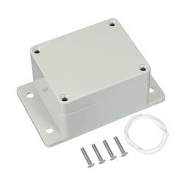 ANKYLHUA 16 X 14 X 4.75 Inch ABS Plastic Junction Box – IP65 Waterproof Electrical Enclosure With Reserved Holes, Weatherproof Outdoor Project Box For Electronics