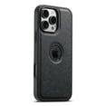 thumbnail image 4 of Magnetic for iPhone 15 Pro Max PU Leather Case, [Compatible with Mag-Safe & Support Magnetic Car Mount] Protective Slim Phone Cover for iPhone 15 Pro Max Logo Hollow Design Case, Black, 4 of 8