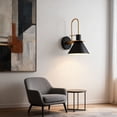 thumbnail image 4 of Yammee Modern Simple Iron Wall Lamp Suitable for Living Room Bedroom Easy Installation Soft Light Fixture Commercial Space Use, 4 of 8