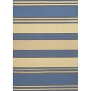 Couristan 30710123086130T 9 ft. 2 in. x 12 ft. Five Seasons South Padre Rectangle Area Rug - Blue & Cream