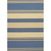 Couristan 30710123086130T 9 ft. 2 in. x 12 ft. Five Seasons South Padre Rectangle Area Rug - Blue & Cream