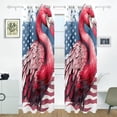 thumbnail image 2 of Flamingo American Flag Black Out Curtains 84 Inch Length for Bedroom Living Room Windows 2 Panels Set, 2 of 6